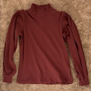 Bohme mock neck long sleeve shirt